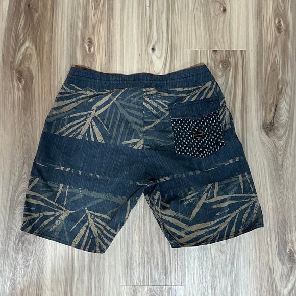 VOLCOM BOARD SHORTS | SIZE 34 | SLINGERS SWIM TRUNKS FLORAL PATTERN - SURFING - Picture 5 of 6